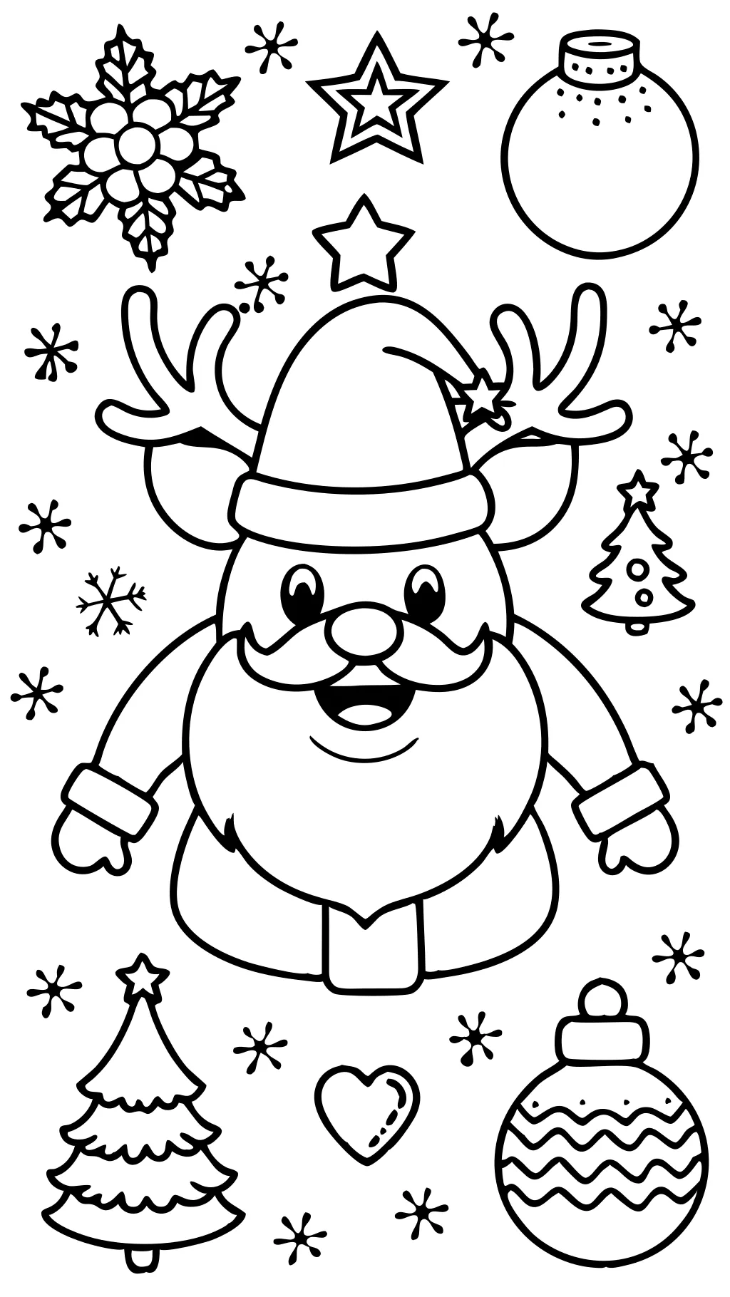 coloriage de Noël pdf téléchargement gratuit